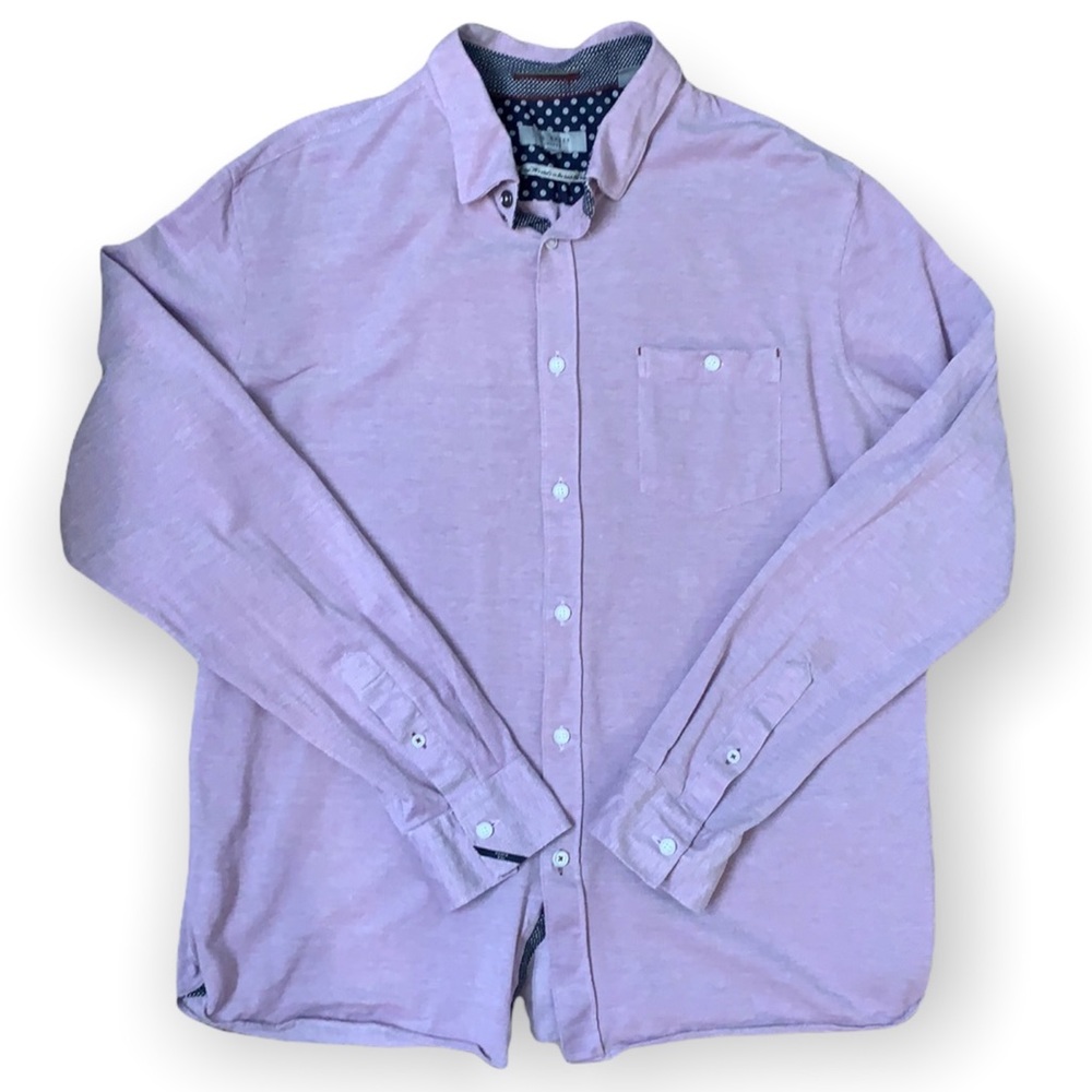 Ted Baker London purple textured button down